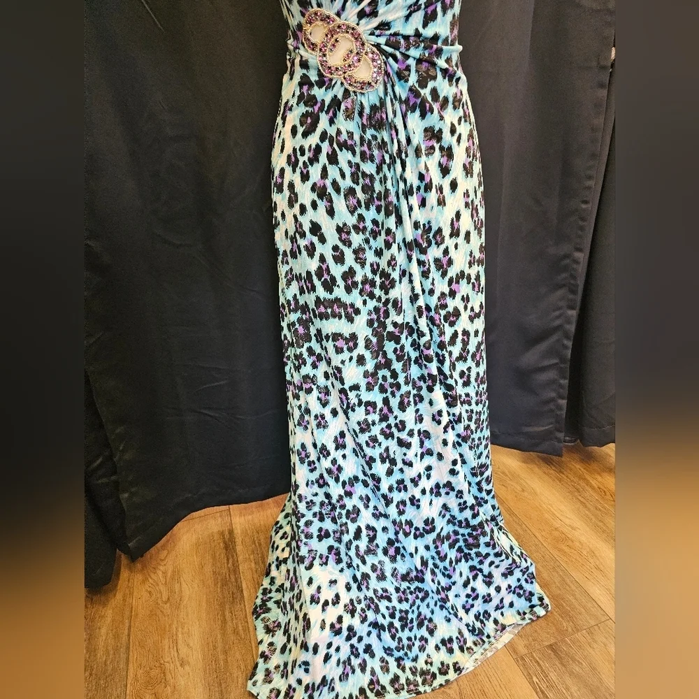 Animal print, maxi, dress, wedding, formal, party, prom, senior ball, colorful